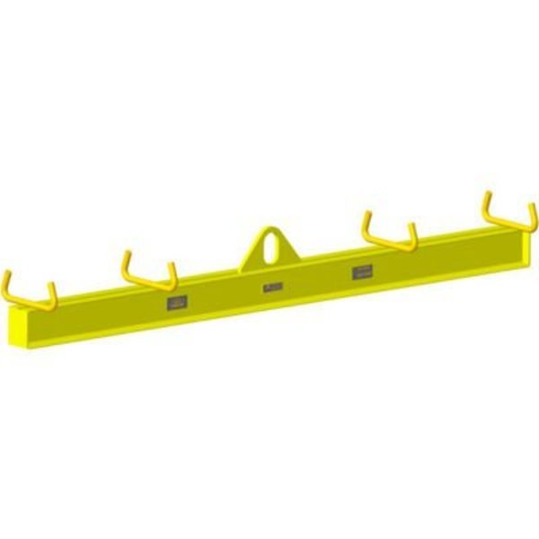 Machining & Welding By Olsen, Inc. M&W 4' Spread Basket Lifting Beam, Yellow - 1000 Lb. Capacity 17492